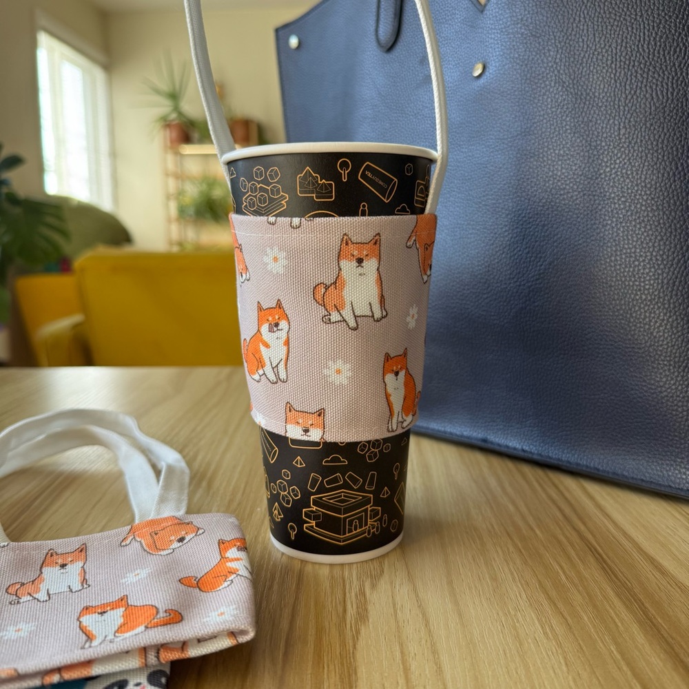 Boba holder Cup holder Coffee holder🧋Shiba 🐶